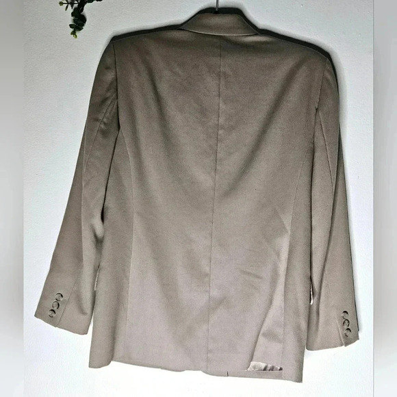 Pendleton 100% Fine Wool Beige One  button Slim fit Blazer Jacket Sz 6 - Picture 5 of 6